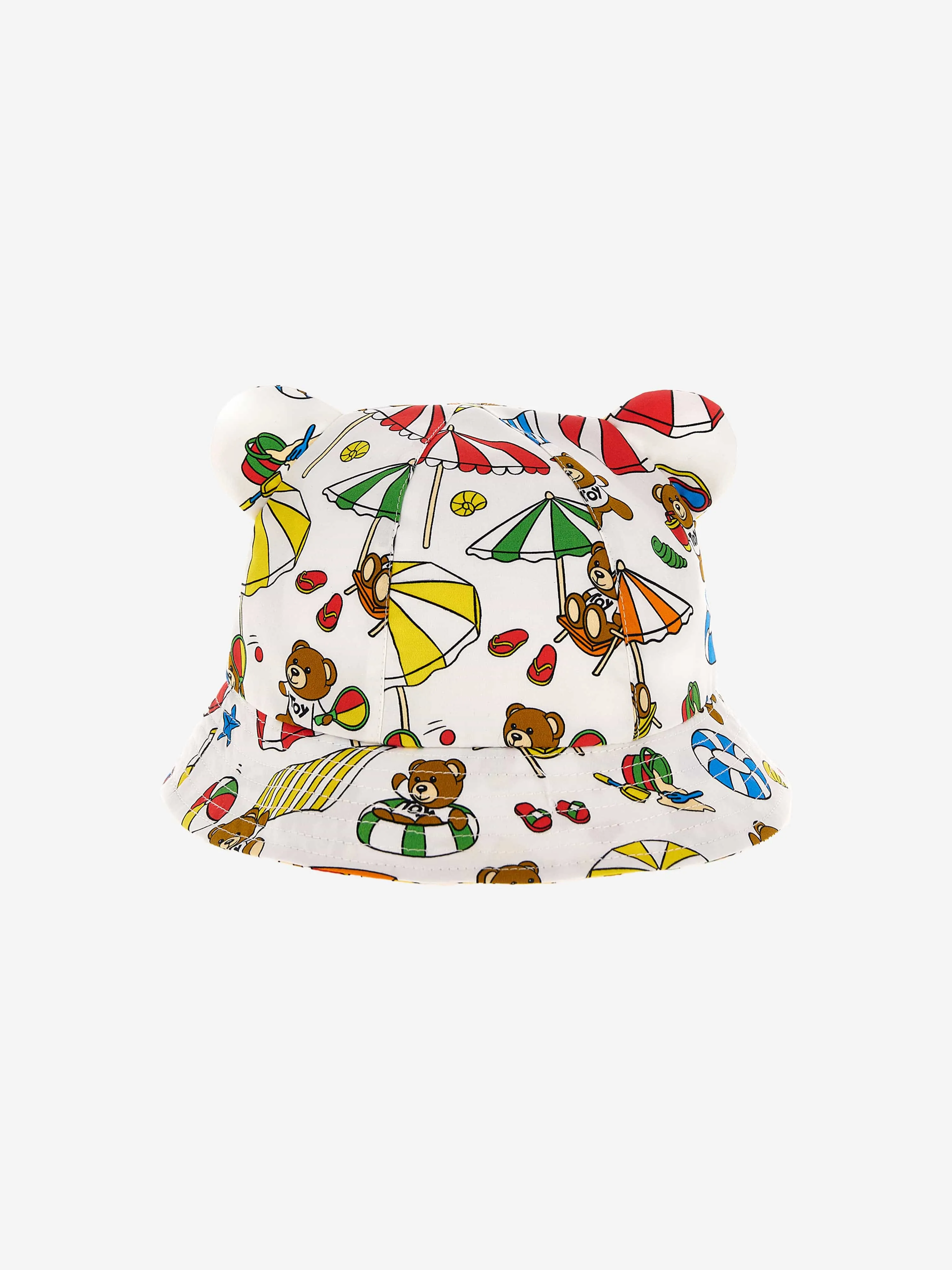 Moschino Baby Beach Teddy Hat in White