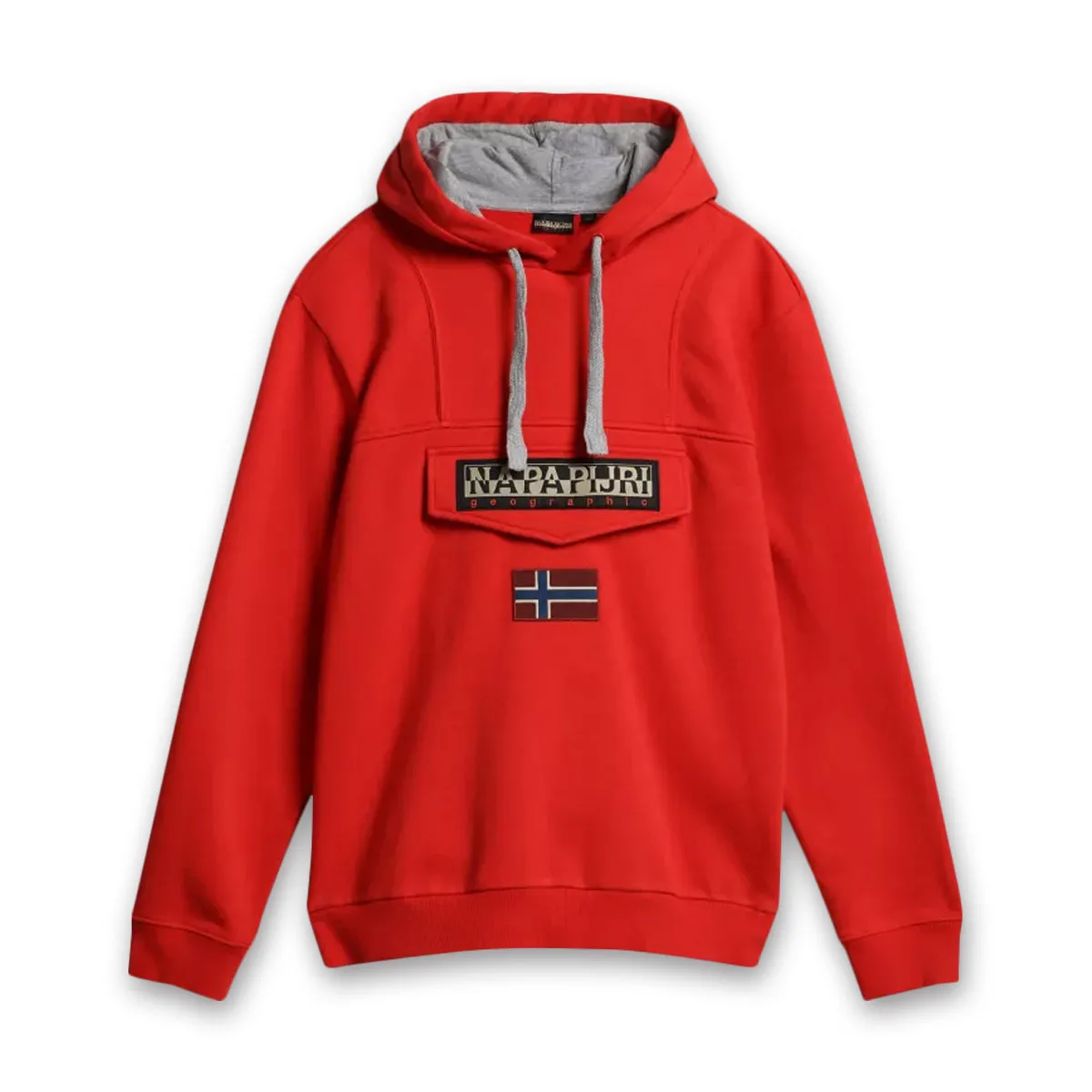 Napapijri - Burgee Pullover Hoodie in Poppy Red