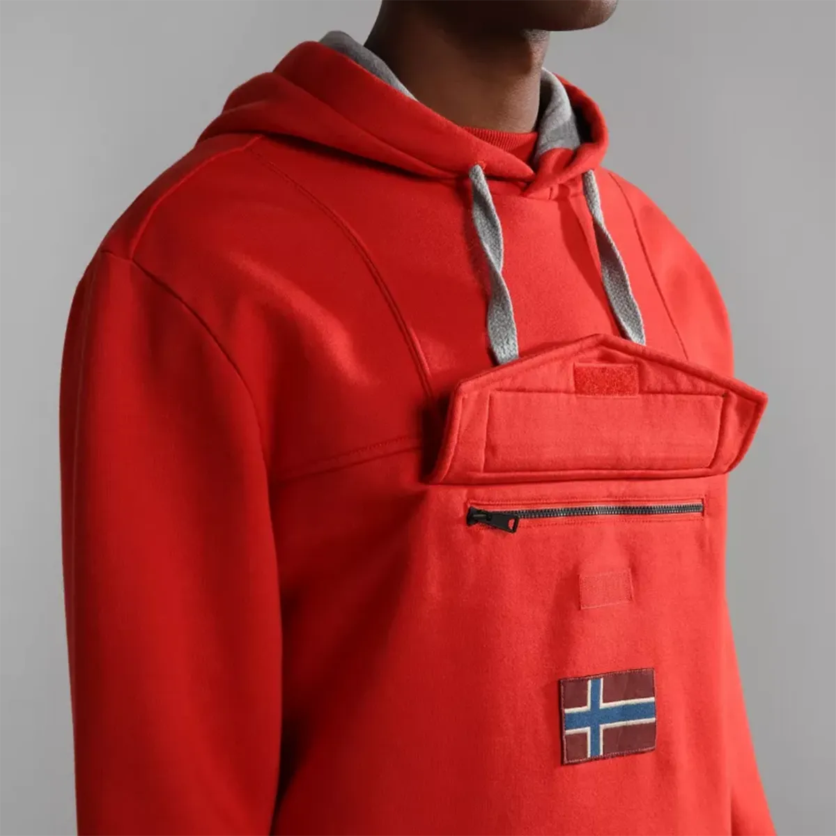 Napapijri - Burgee Pullover Hoodie in Poppy Red