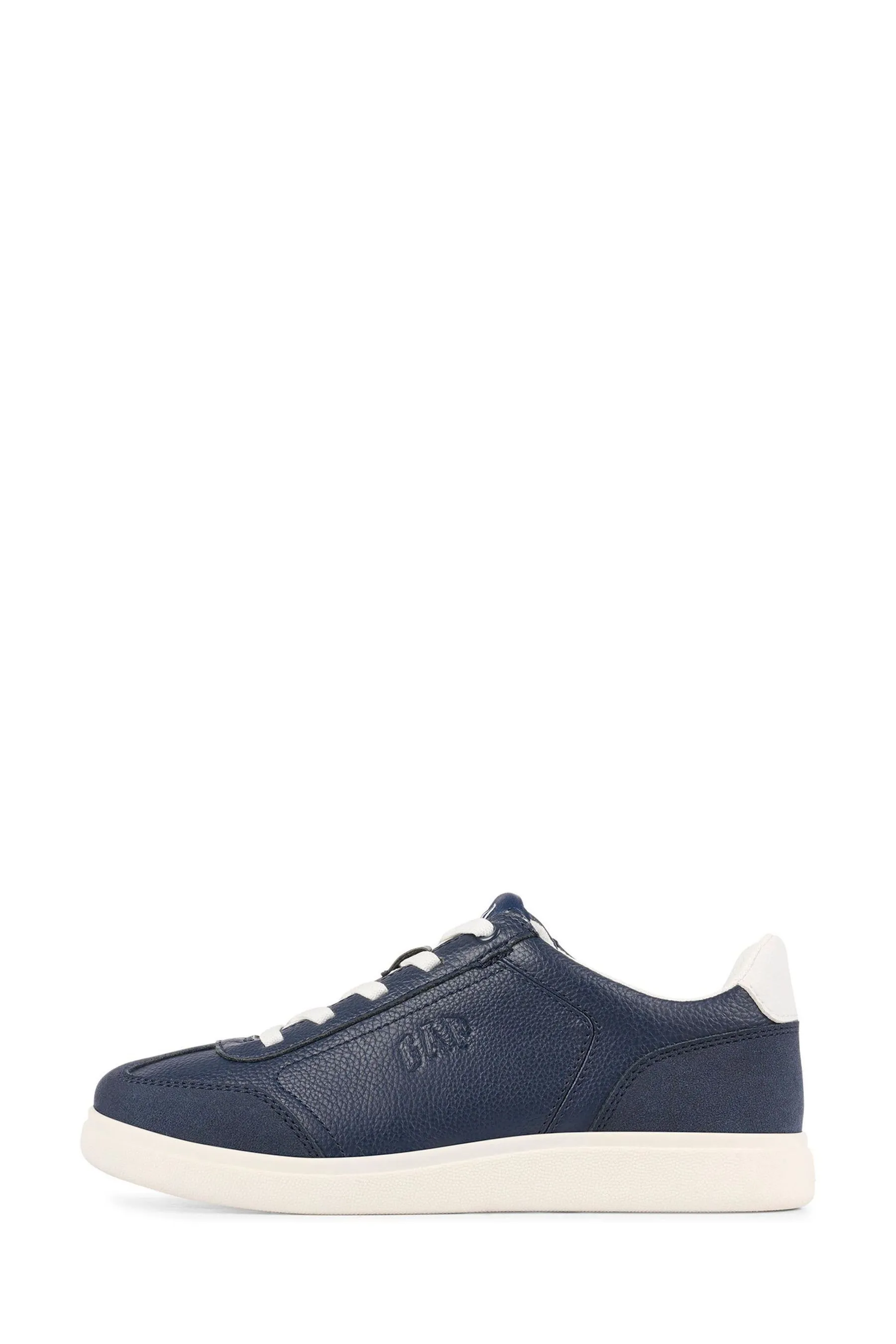 Navy Blue Seattle Low Top Trainers -  Kids