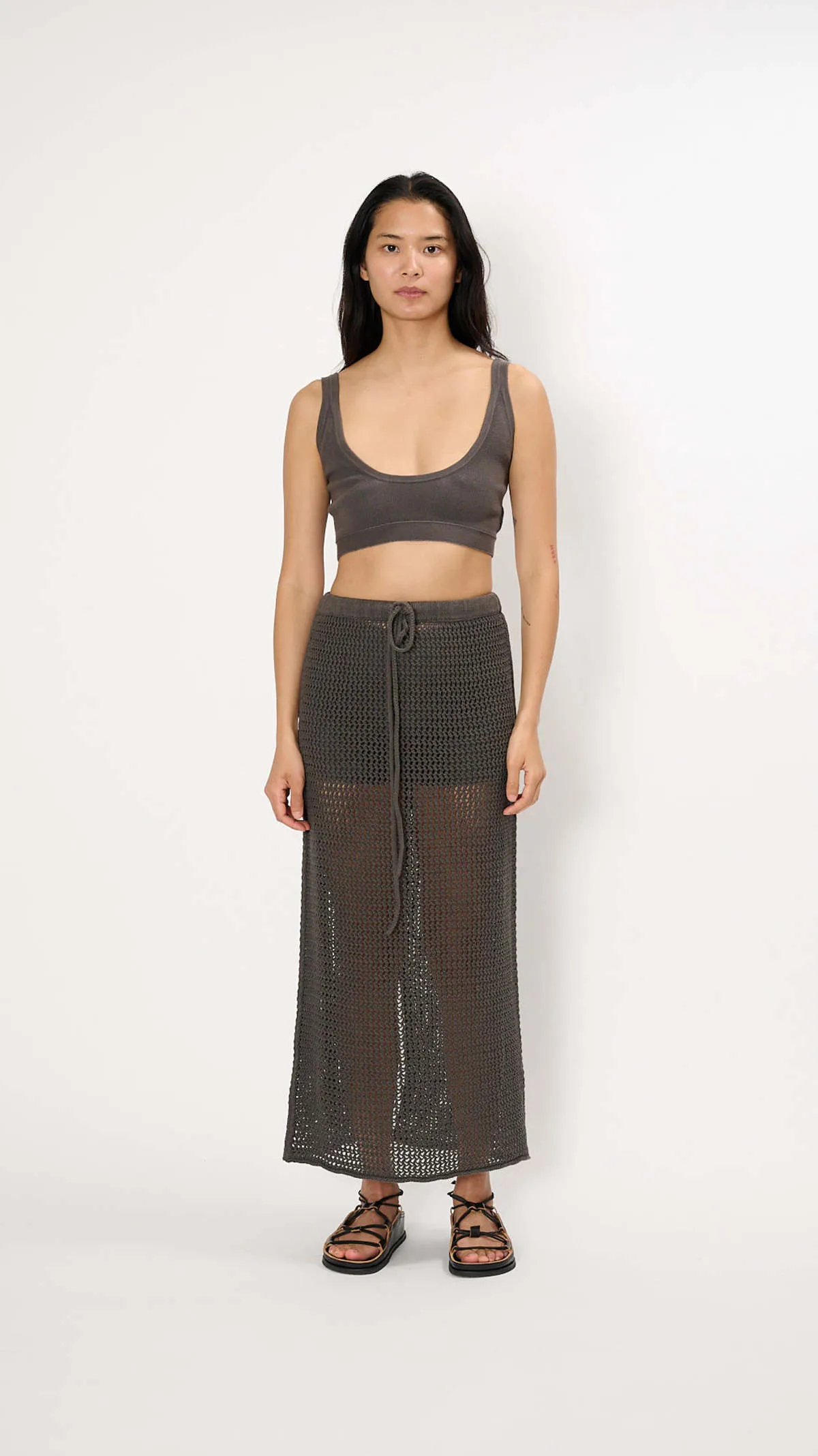 Net Skirt - Coal