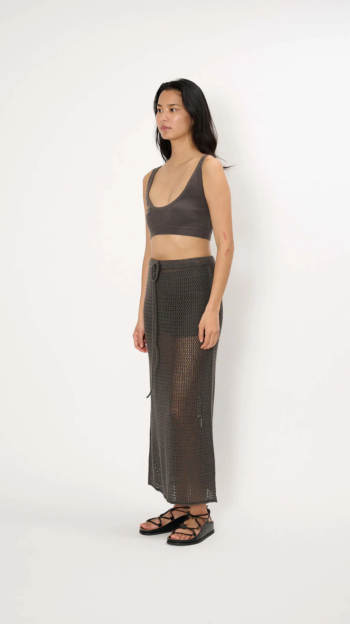 Net Skirt - Coal