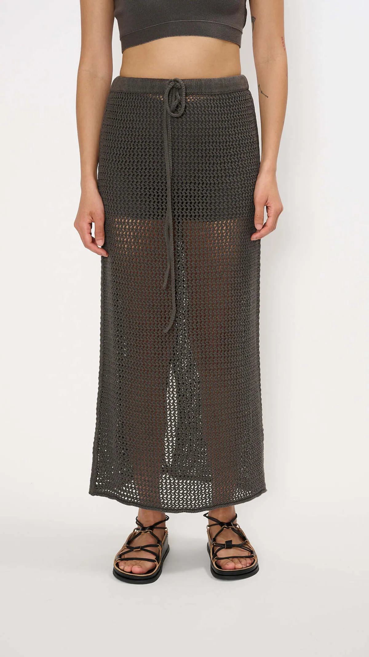 Net Skirt - Coal