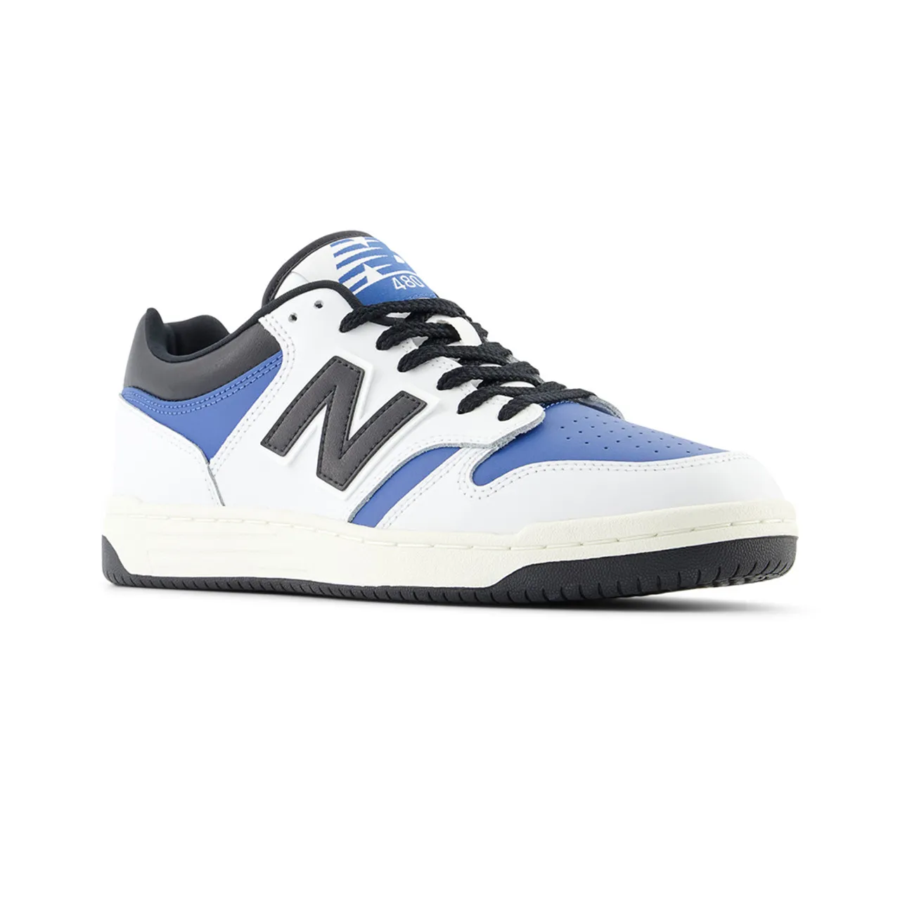 New Balance 480 - White / Blue Agate / Black