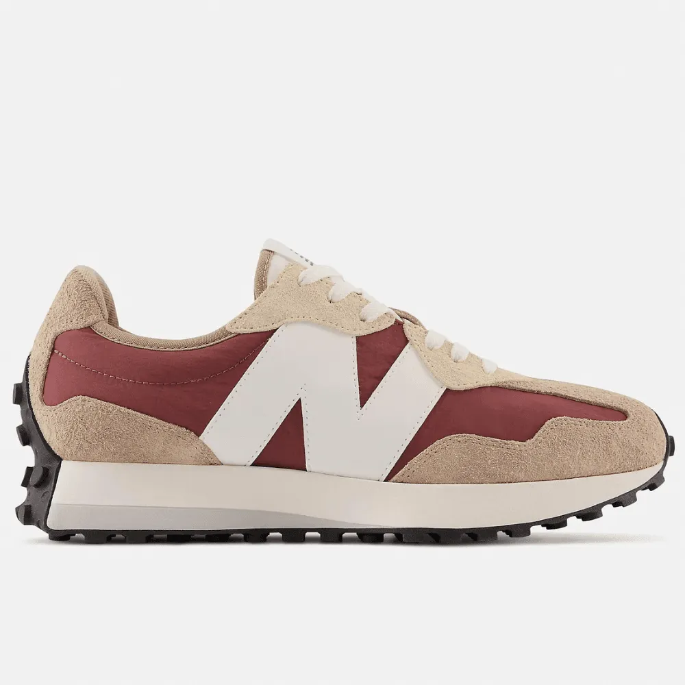 New Balance Mens 327 Beige with Terracotta