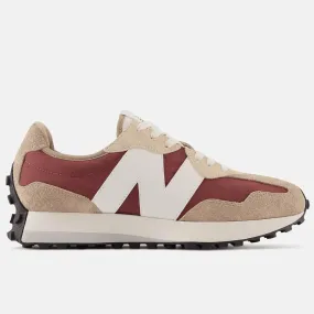 New Balance Mens 327 Beige with Terracotta