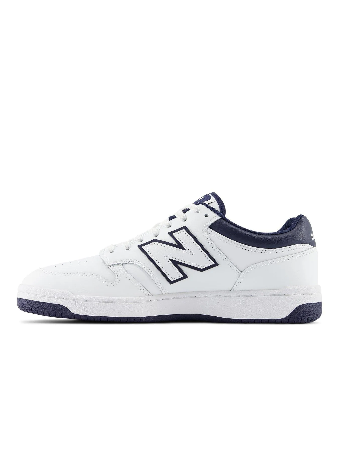 New Balance Mens 480L Trainers - White/Navy