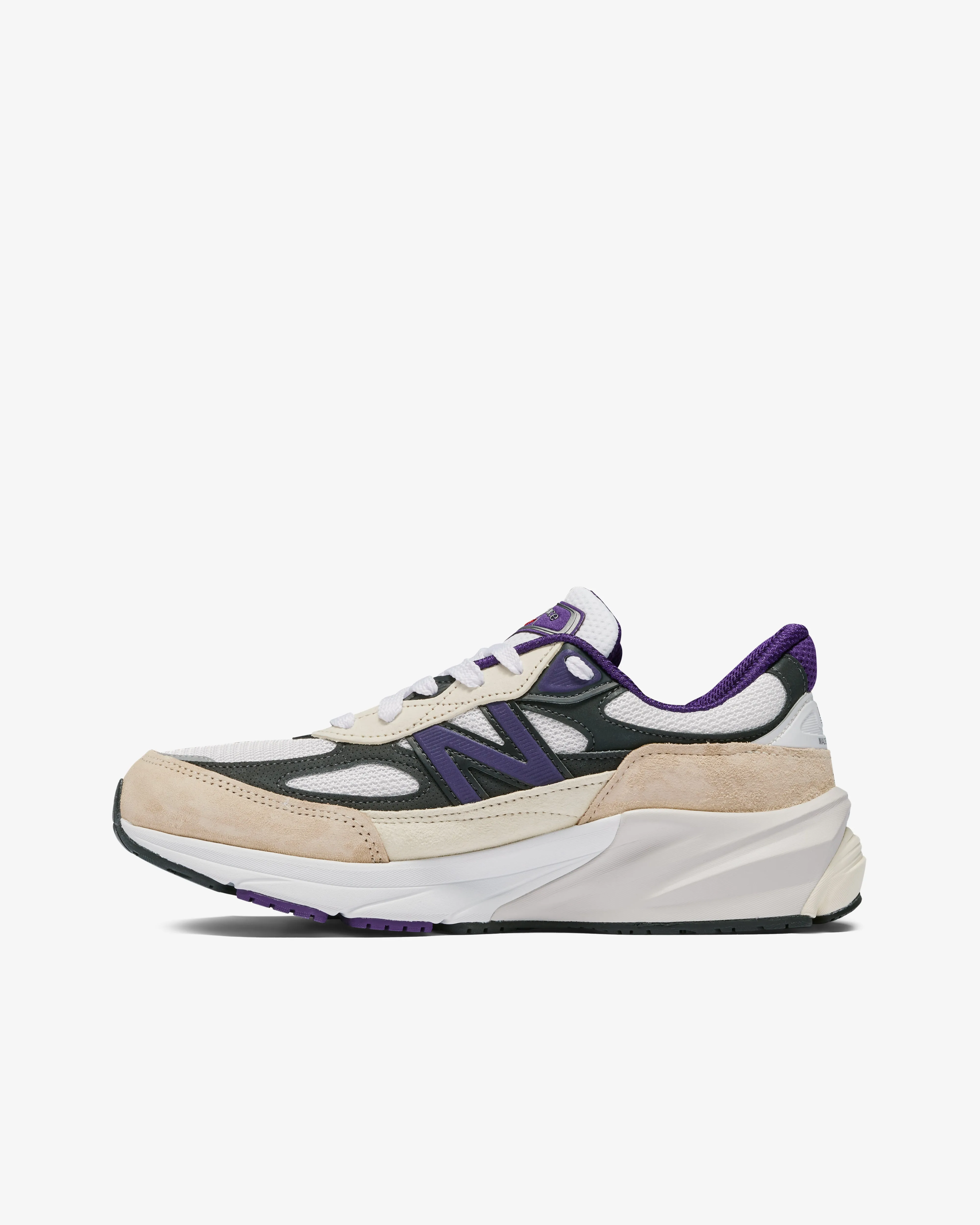 New Balance Men's U990WB6  White/Black/Plum