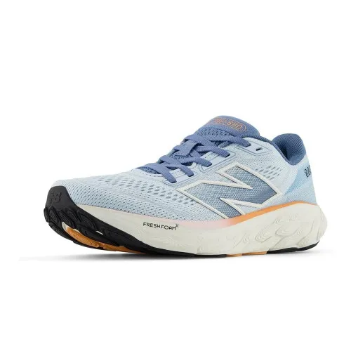 New Balance Women's W880J14 Running Shoe Quarry Blue/Sea Salt