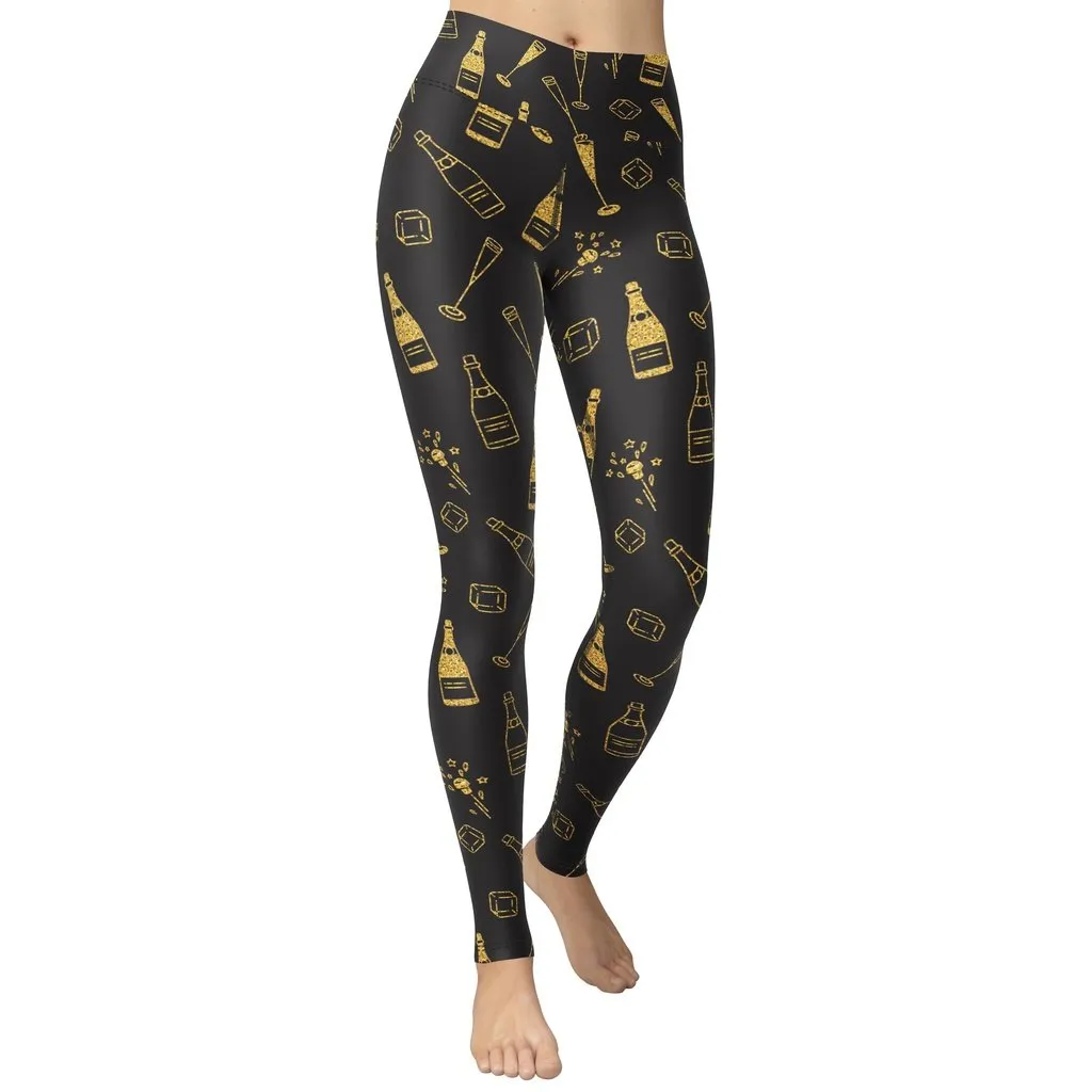 New Year Celebration Yoga Leggings