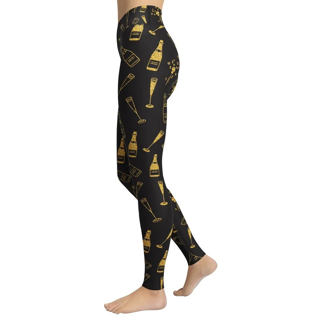 New Year Celebration Yoga Leggings