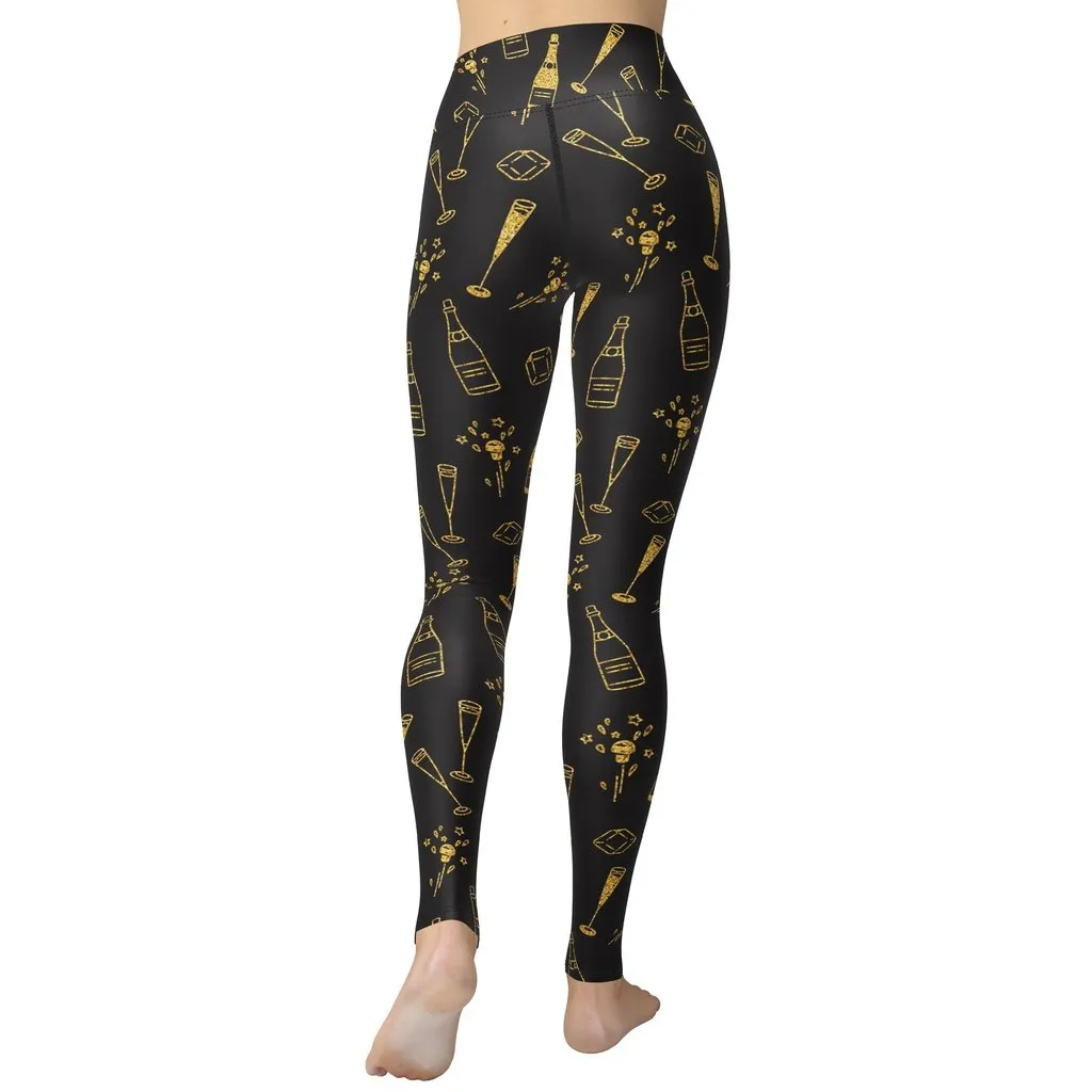 New Year Celebration Yoga Leggings