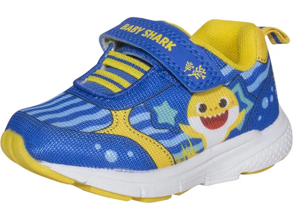 Nickelodeon Pinkfong Baby Shark Toddler Boy's Sneakers Blue/Yellow Sz: 10T