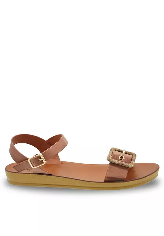 NOVENI Noveni Sling Back Faux Leather Strap Casual Sandals