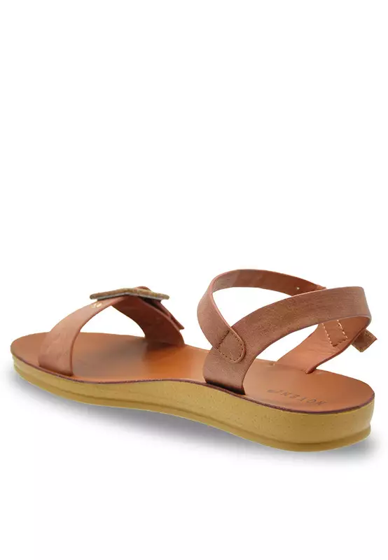 NOVENI Noveni Sling Back Faux Leather Strap Casual Sandals