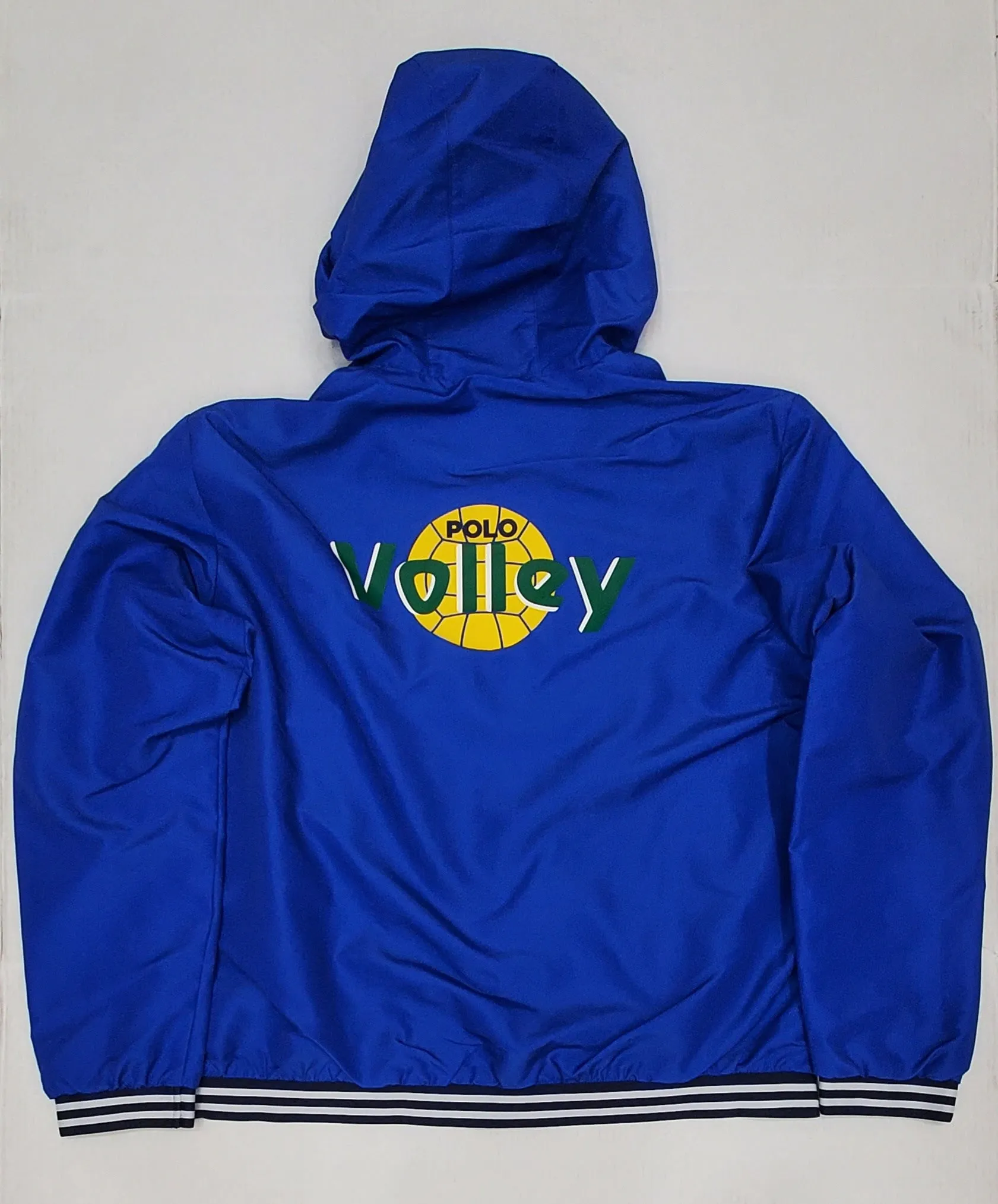 Nwt Polo Ralph Lauren Graphic Volley Ball Hooded Jacket