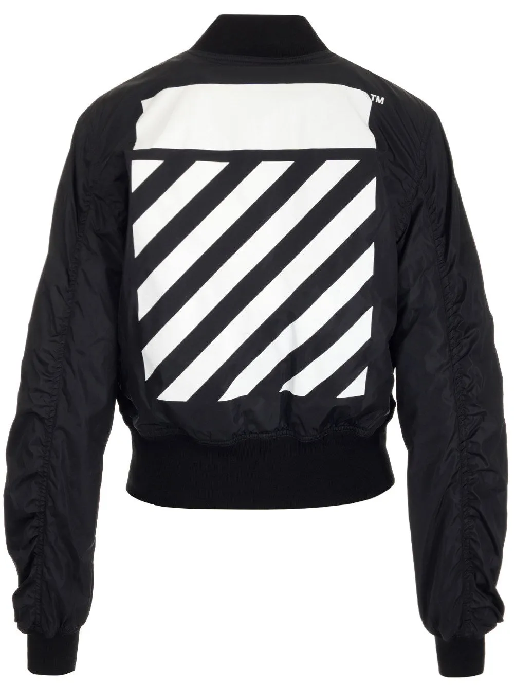 Off-White Diag Zip-Up Bomber Jacket