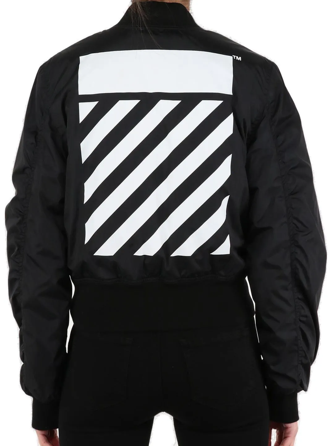 Off-White Diag Zip-Up Bomber Jacket