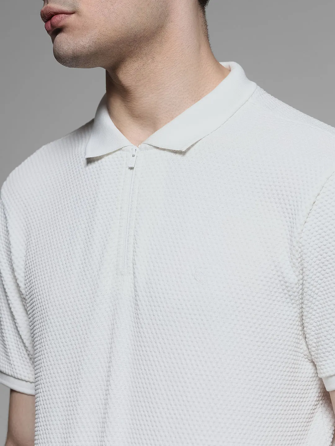 Off-White Jacquard Polo T-shirt