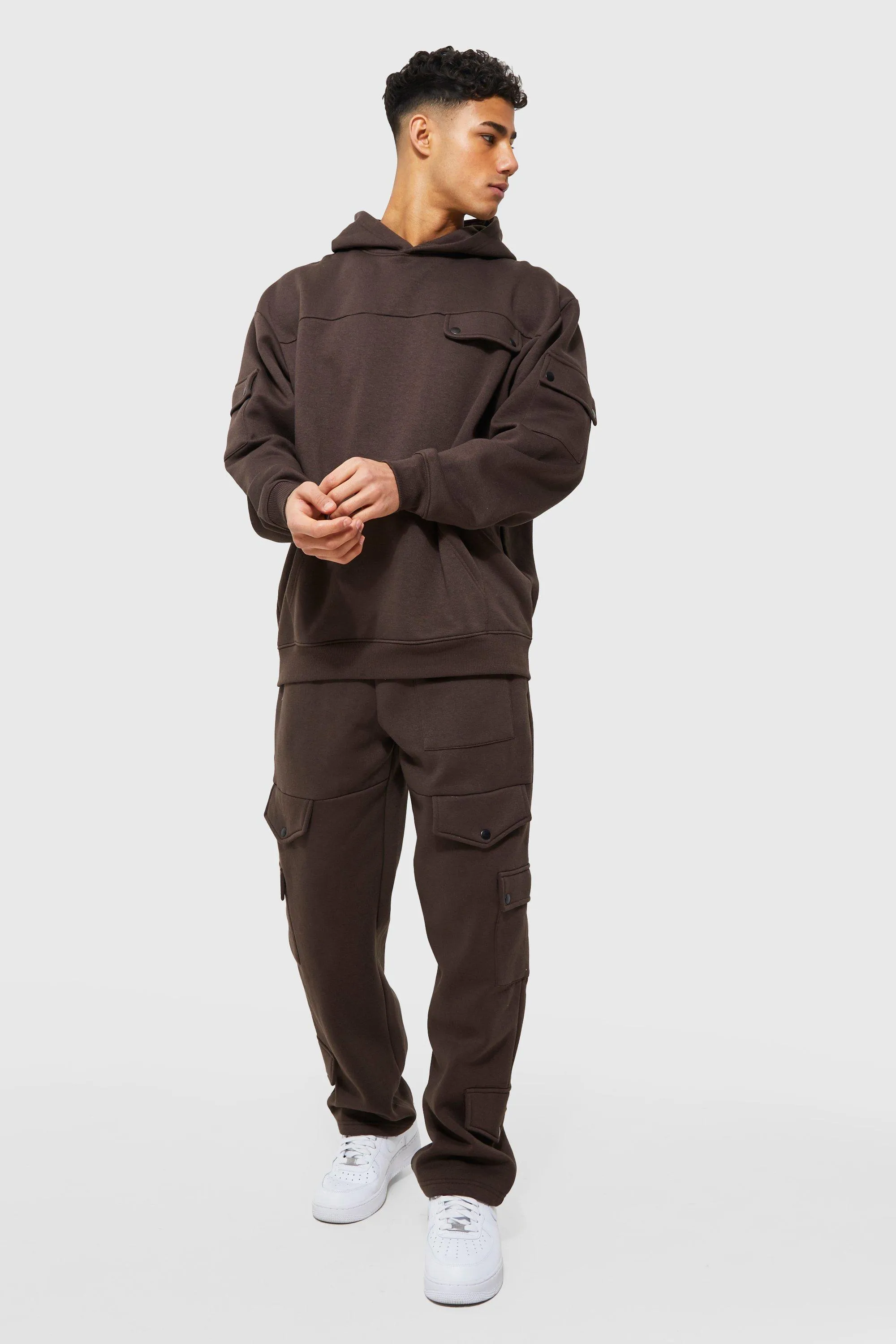 Oversized Cargo Hooded Tracksuit