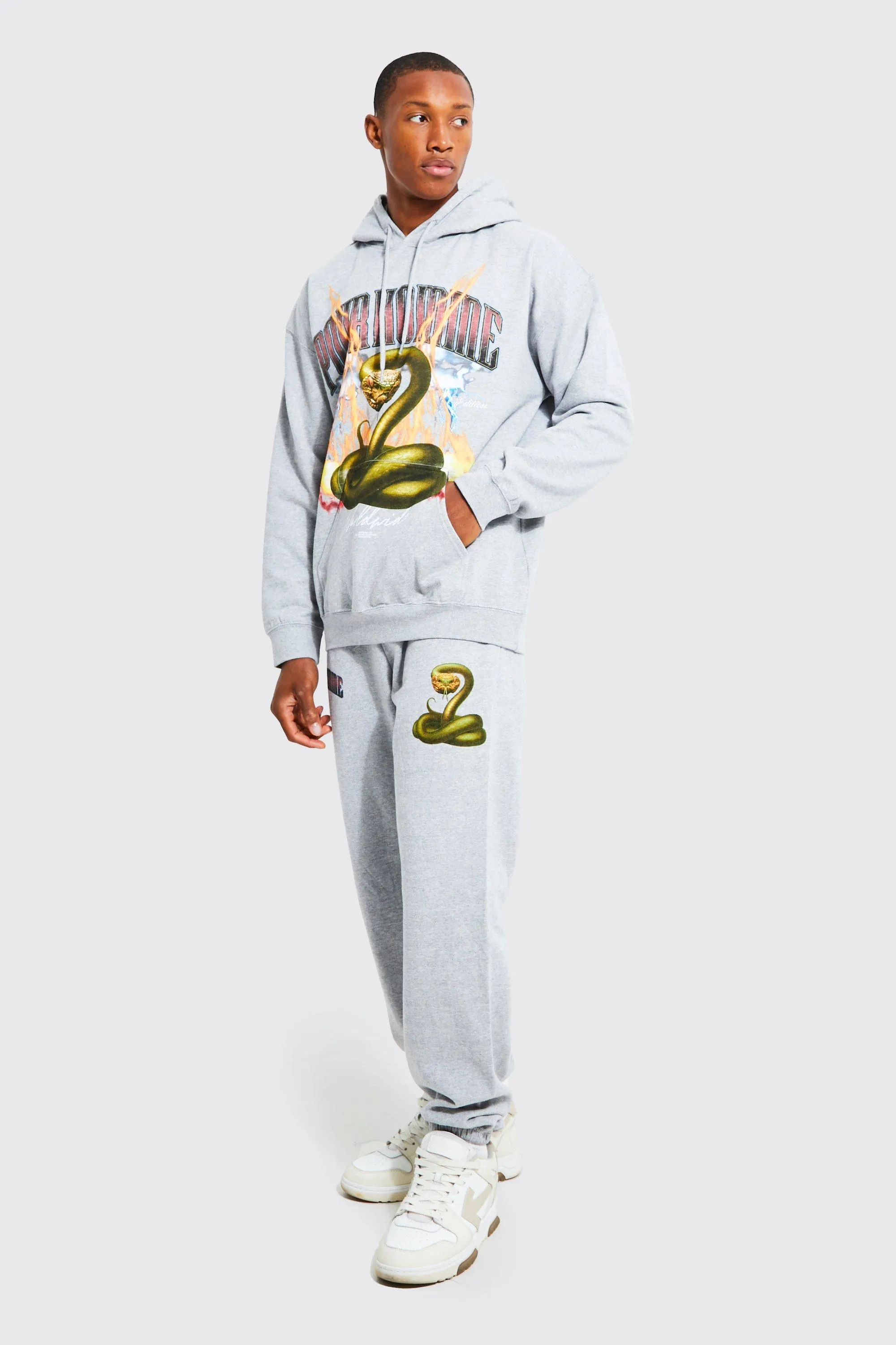 Oversized Homme Hooded Tracksuit