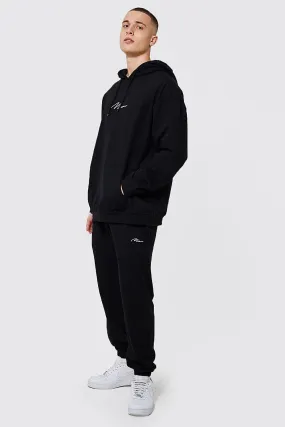 Oversized Man Signature Hooded Tracksuit