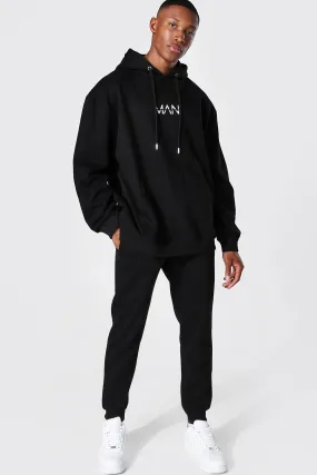 Oversized Original Man Basic Hooded Tracksuit