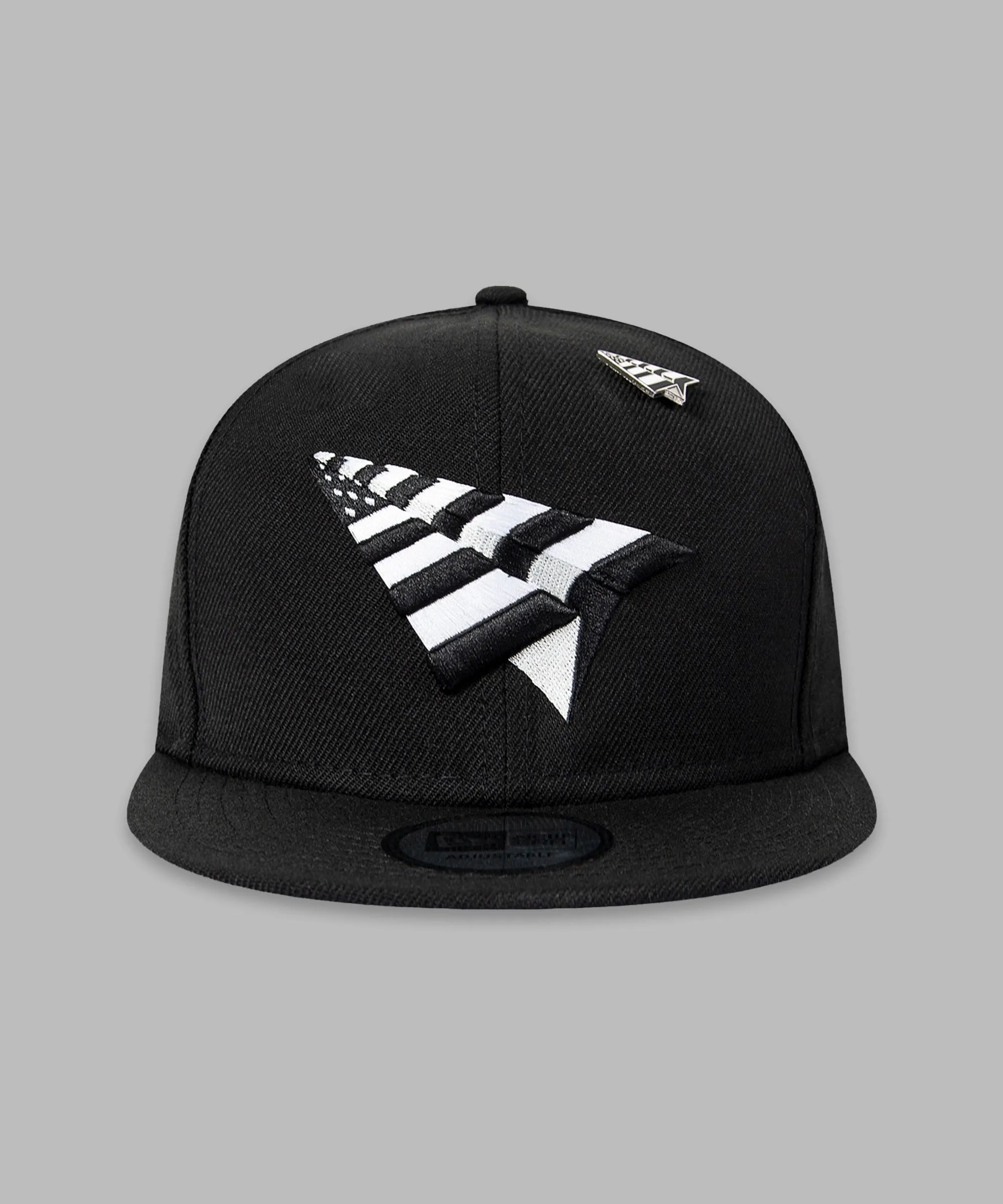 Paper Plane - Brooklyn Crown Snapback Hat - Black