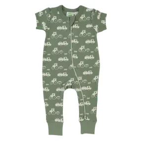 PARADE ROMPER SHORT SLEEVE-TRACTORS