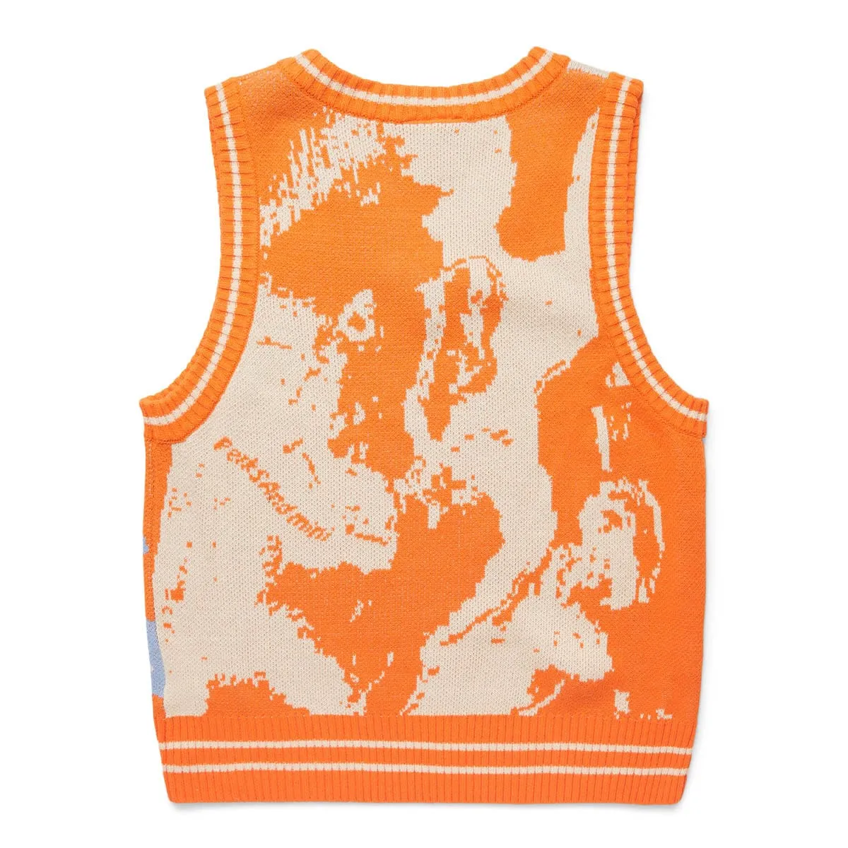 PATINA V NECK KNITTED VEST NECTARINE | Bodega