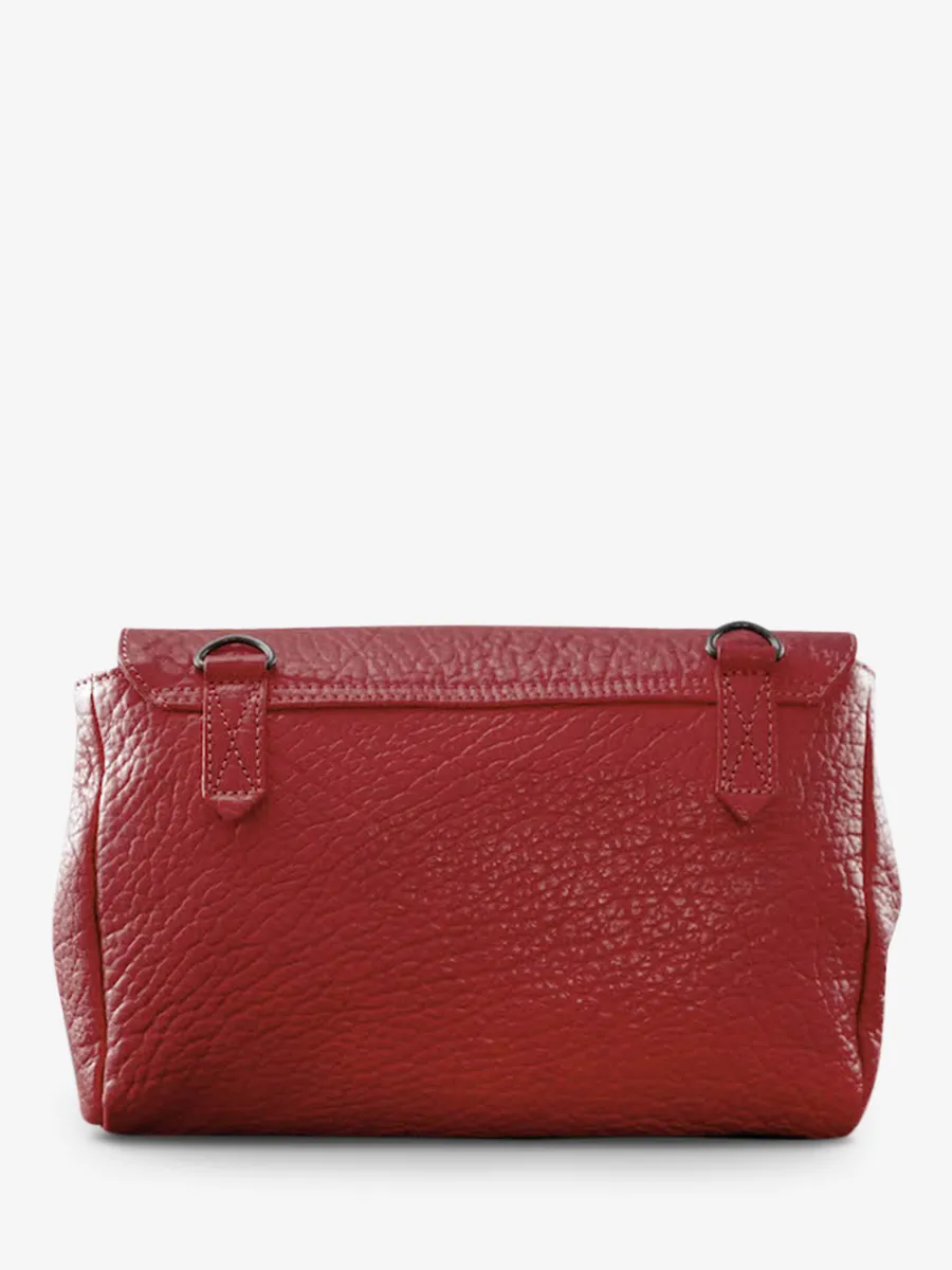 paulmarius leather shoulder bag Red - Suzon M Carmine Red | PAUL MARIUS