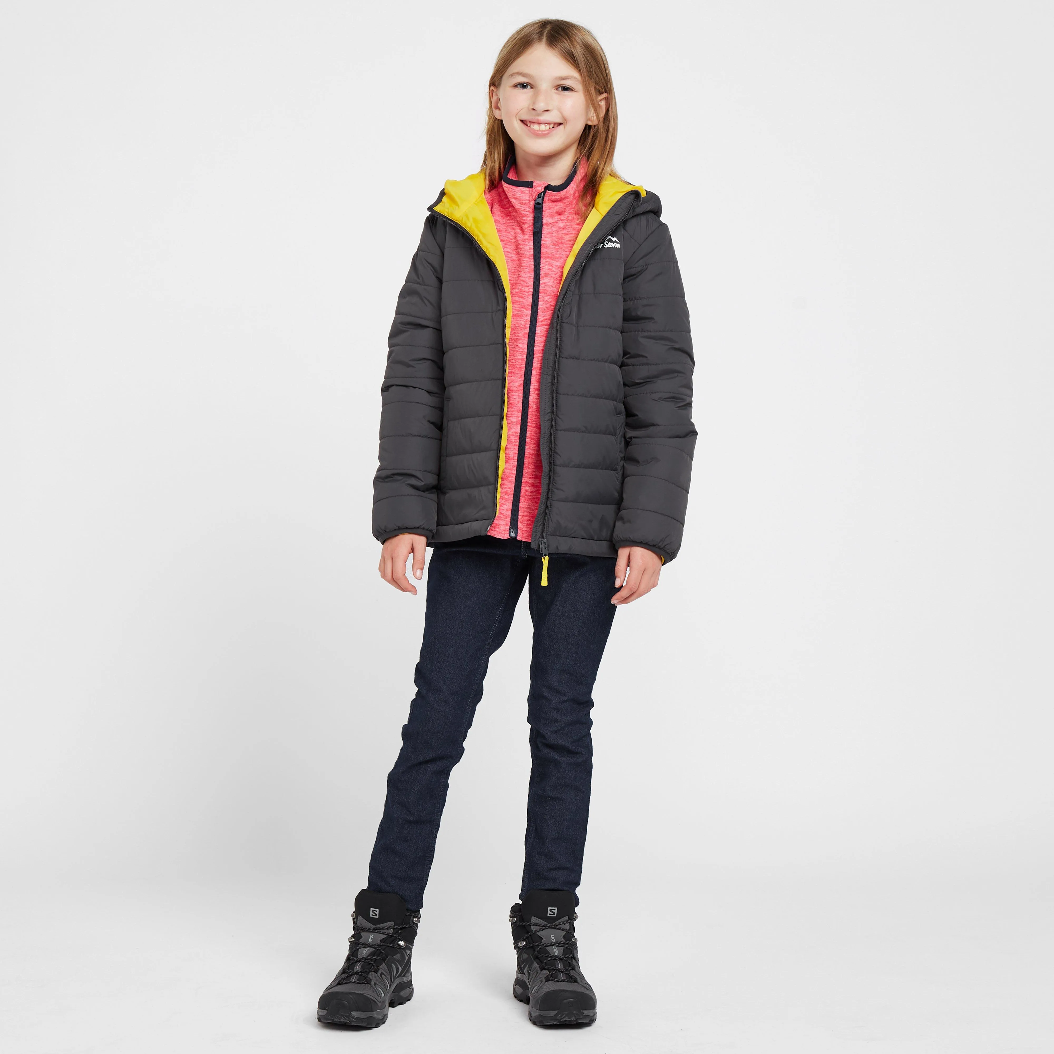 Peter Storm Kids Blisco II Hooded Jacket Grey | Ultimate Outdoors