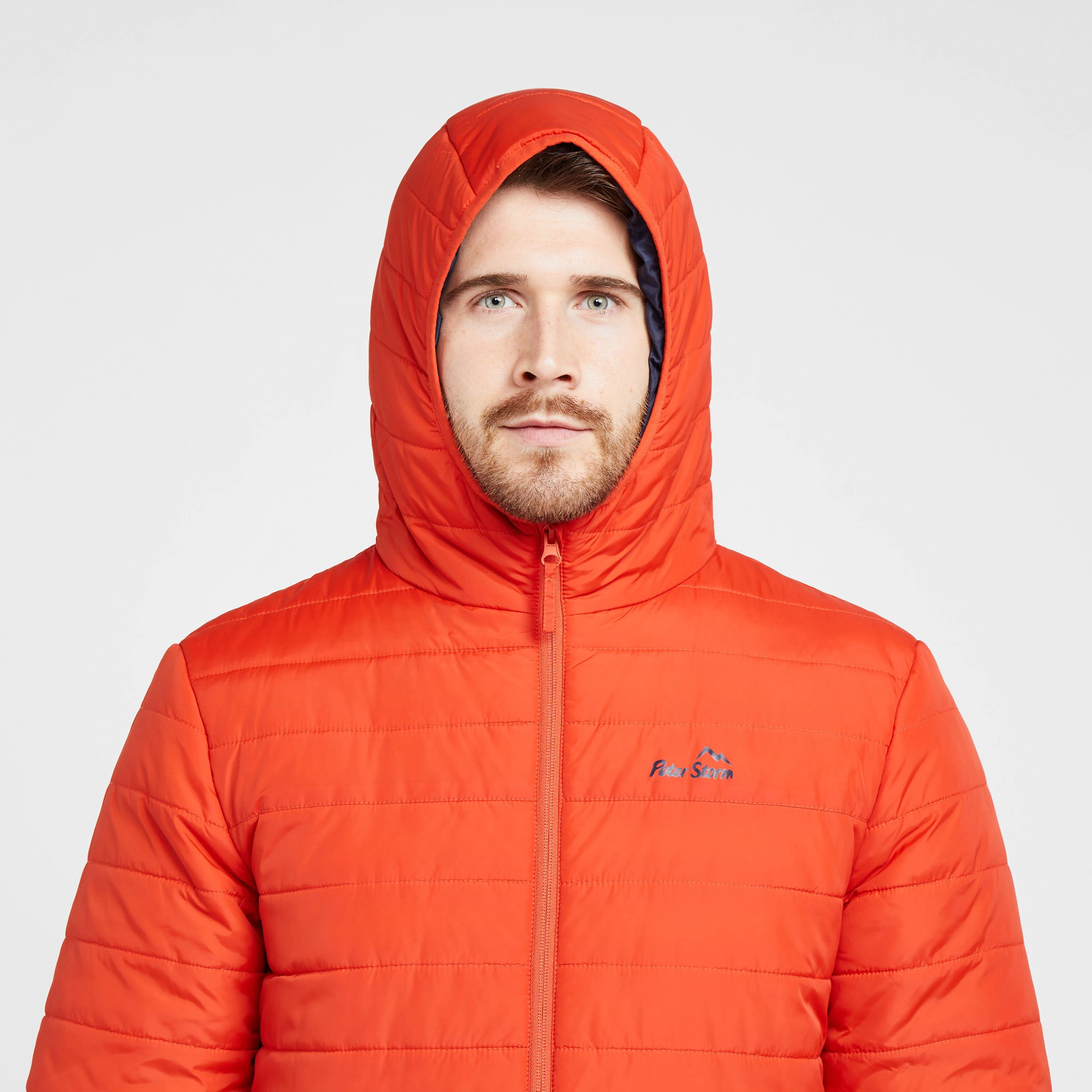 Peter Storm Mens Blisco II Hooded Jacket Orange | Ultimate Outdoors