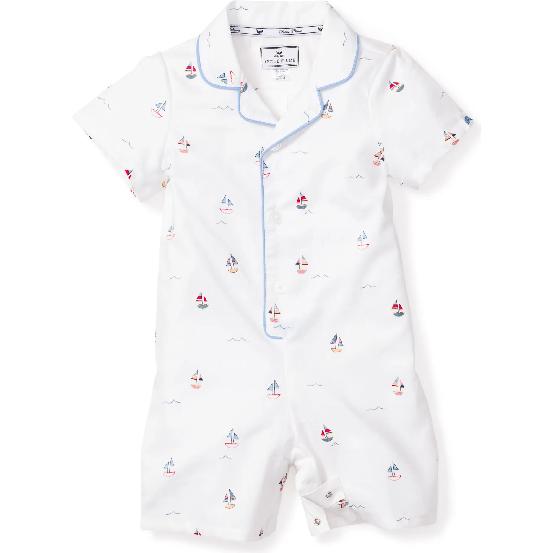 Petite Plume Infant Summer Romper, Bateau