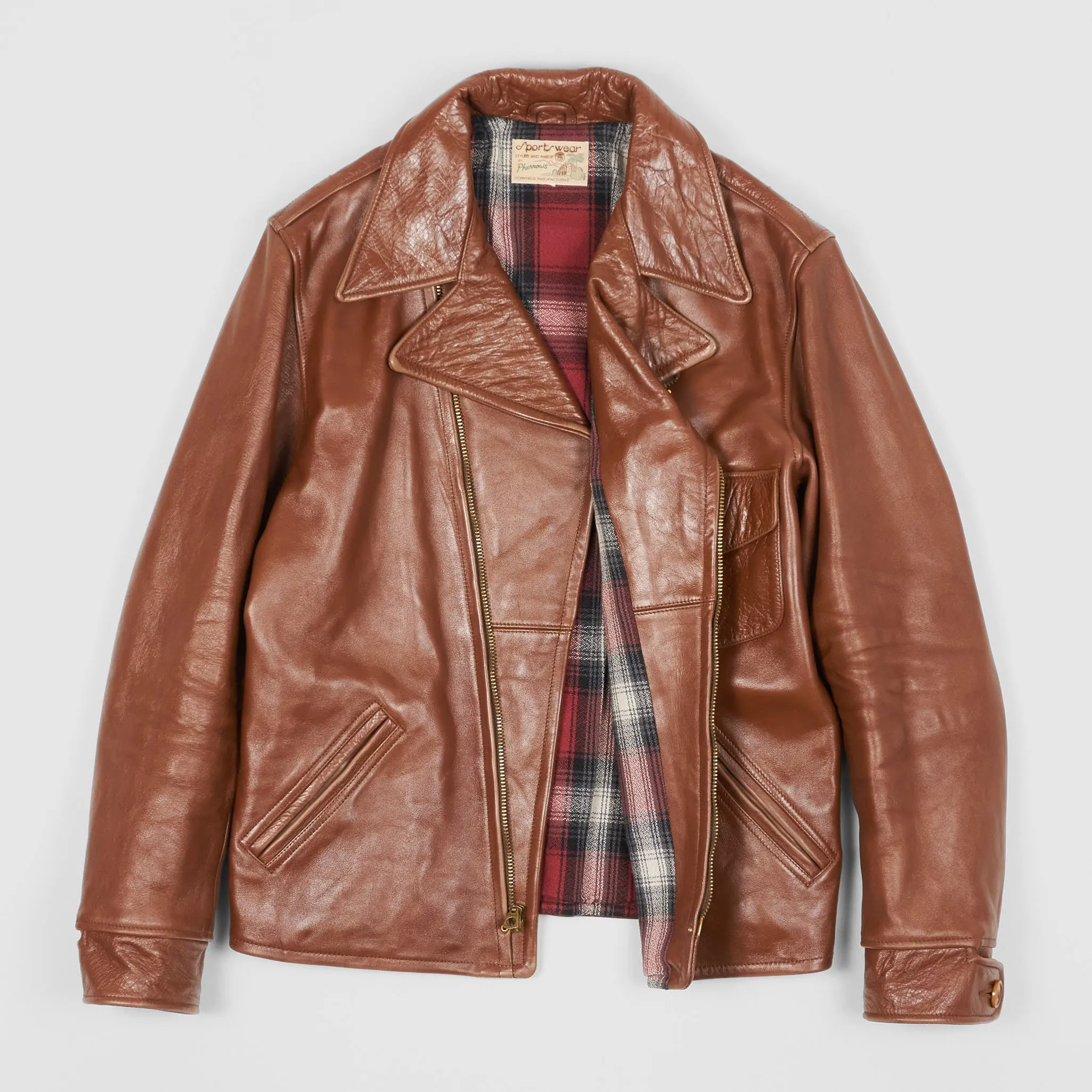 Pherrow's Perfecto Front Quarter Horse Biker Jacket