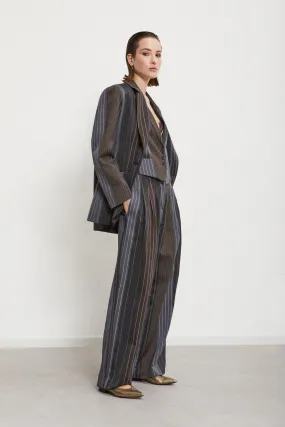 Pinstripe palazzo trousers