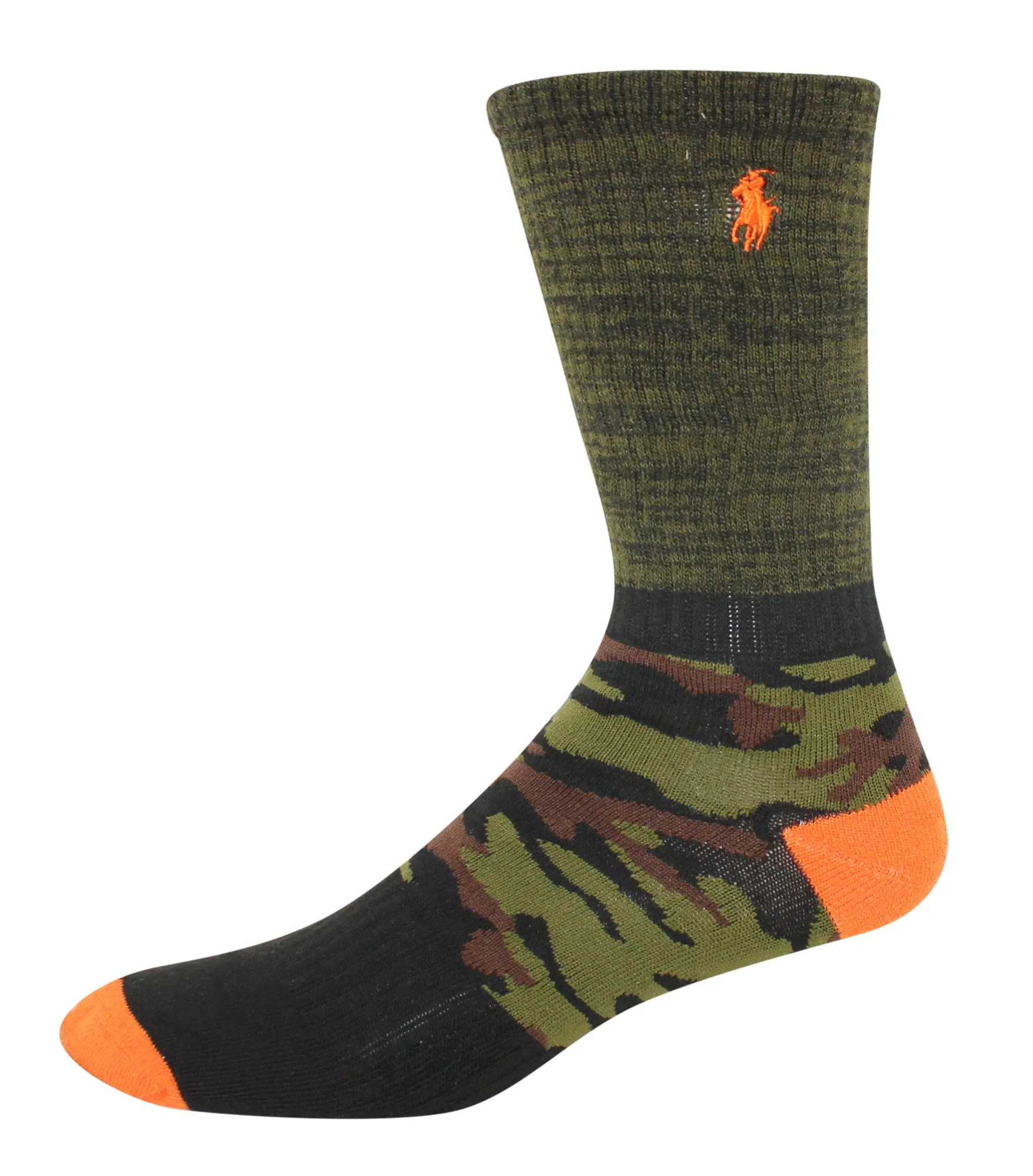 Polo Ralph Lauren Men's 3-Pack Athletic Camo Crew Sock Polo Embroidery