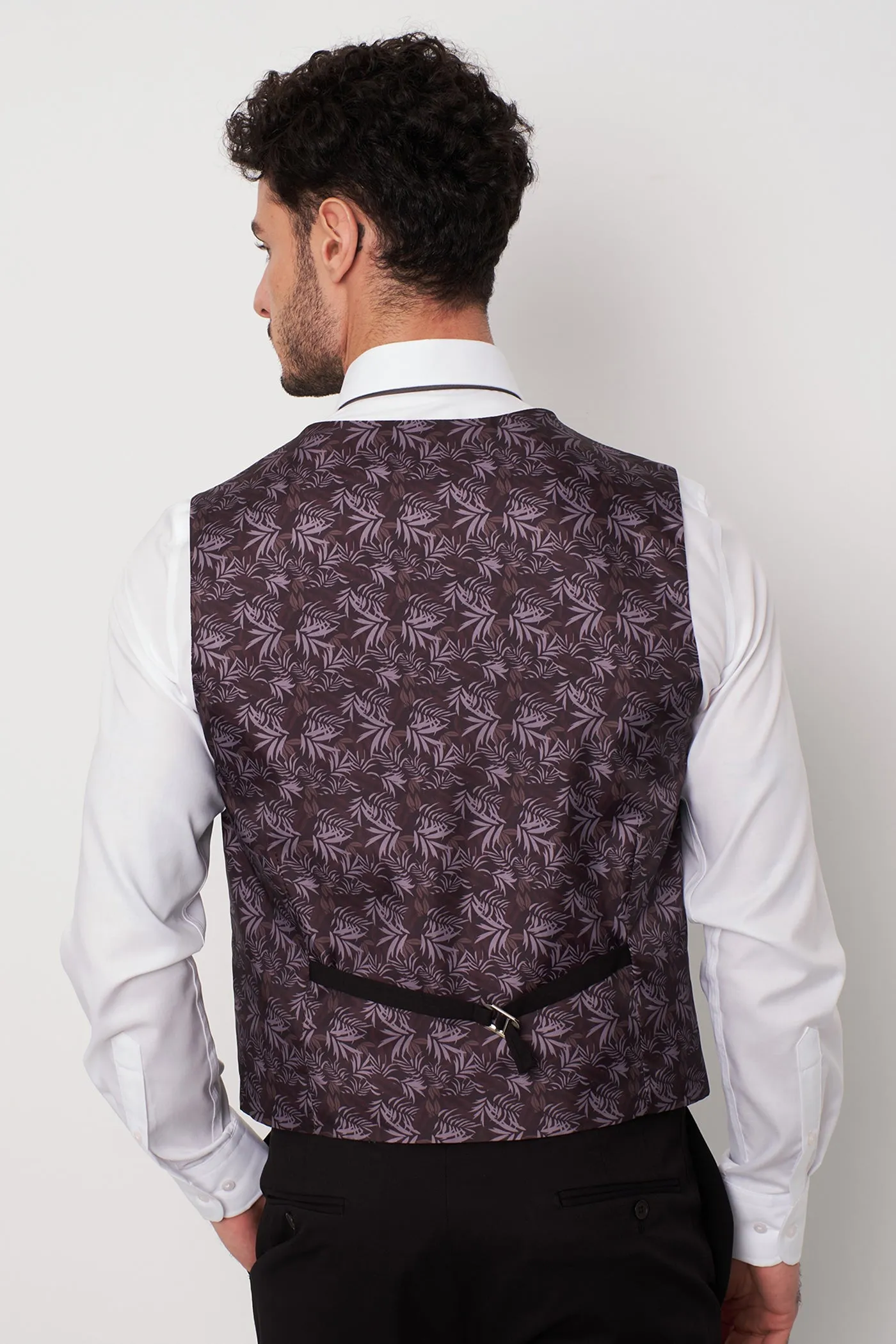 Polyviscose Man Waistcoat Black