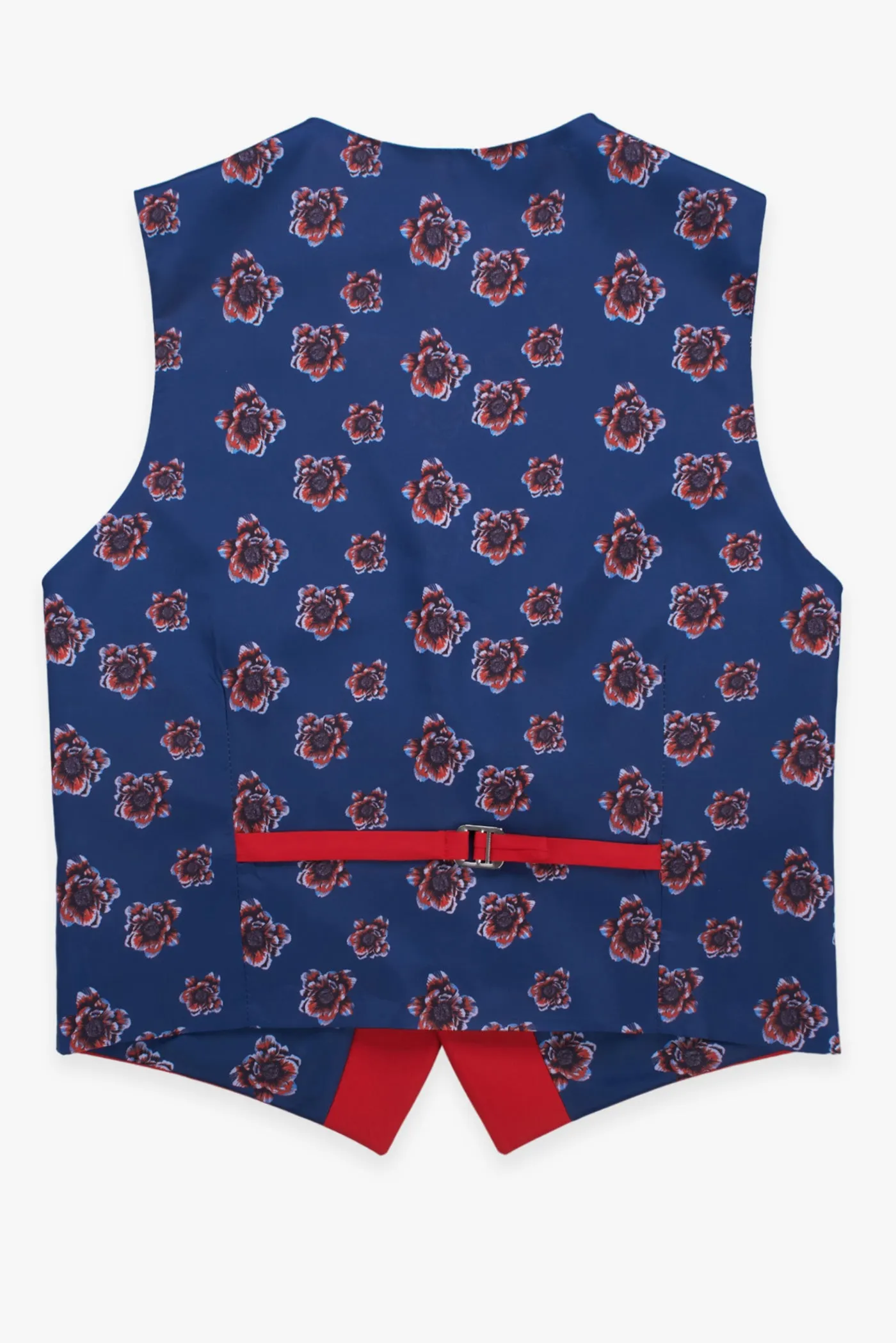 Polyviscose Man Waistcoat Red