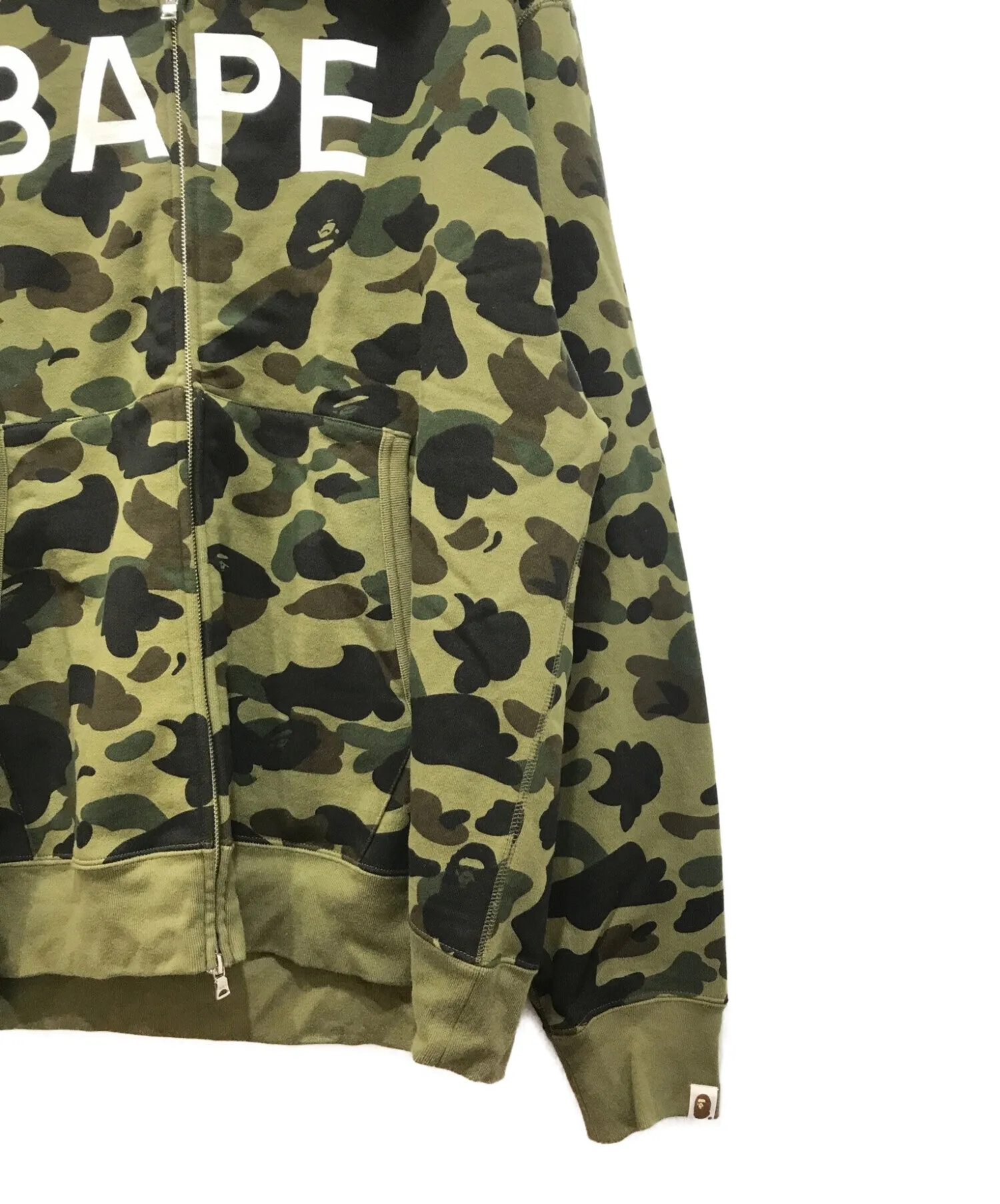 [Pre-owned] A BATHING APE 1ST CAMO FULL ZIP HOODIE 001zpj301012m