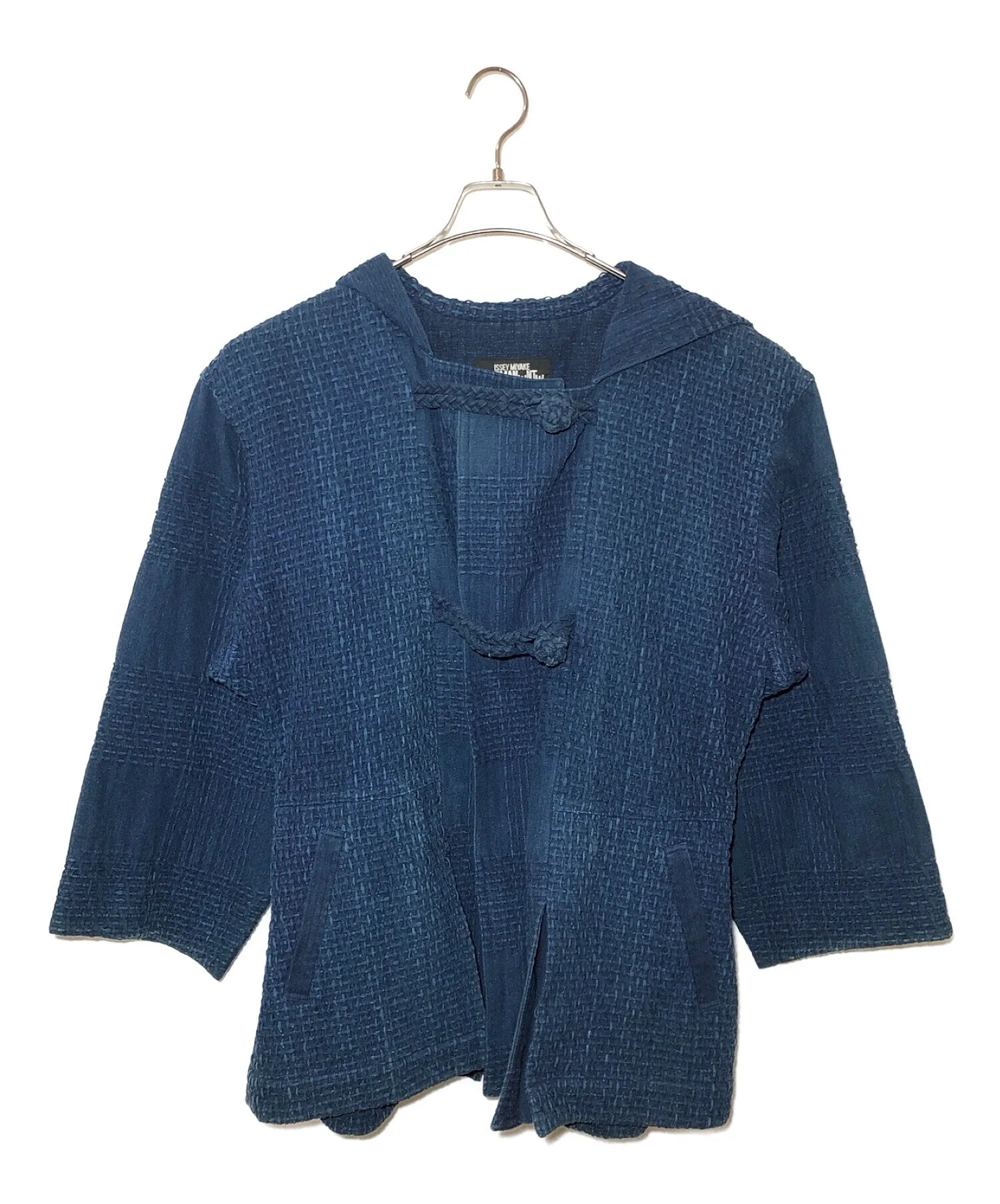 [Pre-owned] ISSEY MIYAKE PERMANENTE Sashiko China Hooded Jacket PE13-FD187