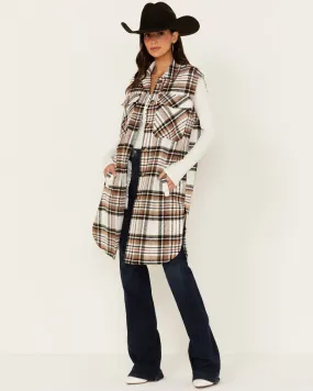 Product Name:  26 International Women's Plaid Print Long Vest