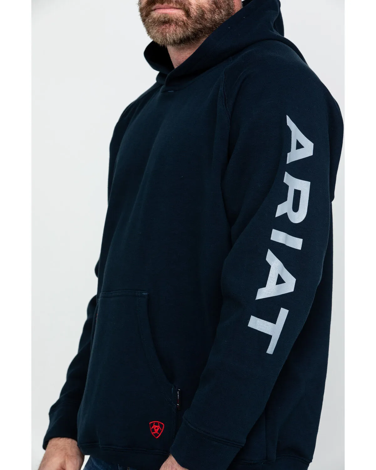 Product Name:  Ariat Men's FR Primo Fleece Logo Hooded Work Sweatshirt - Big