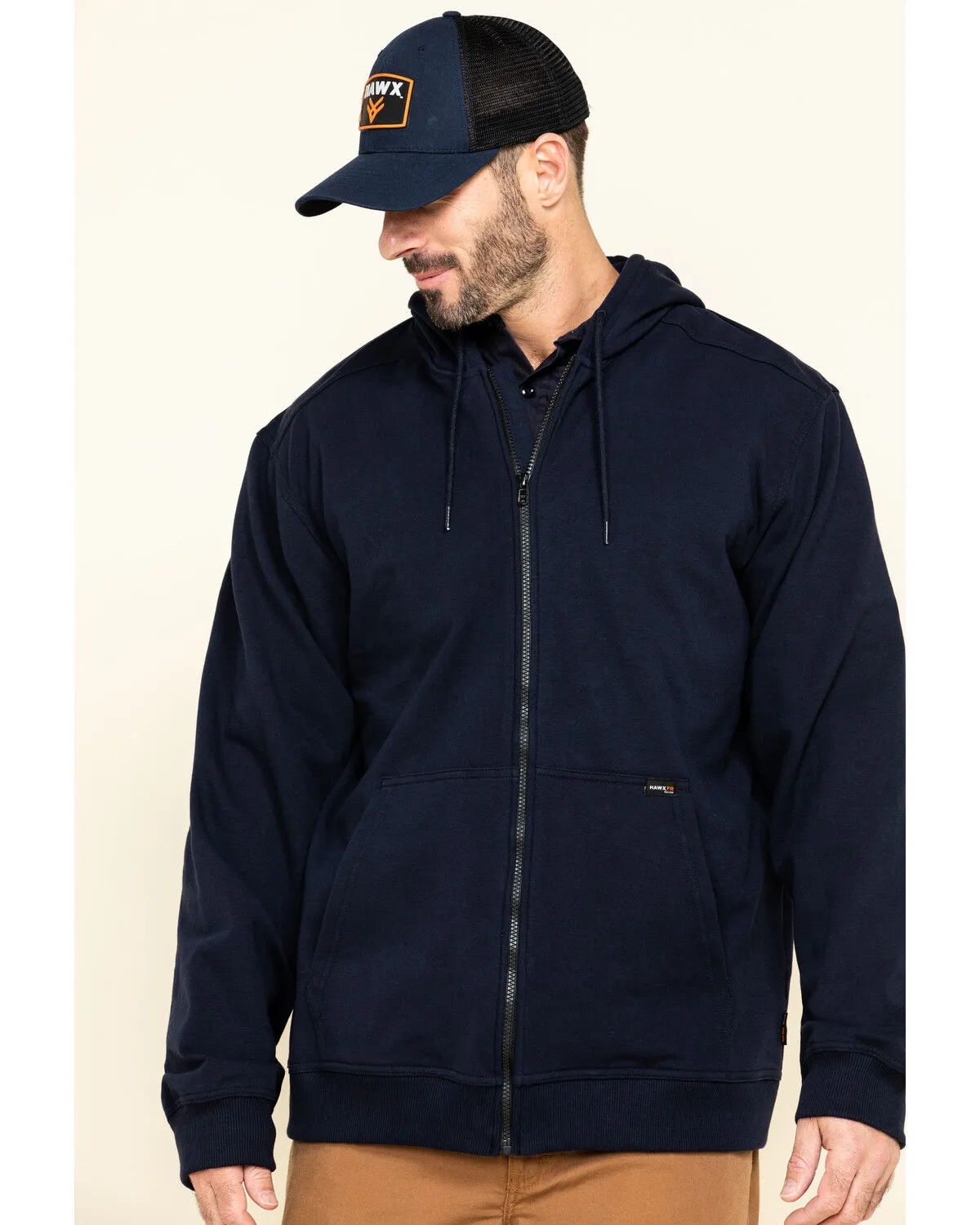 Product Name:  Hawx Men's FR Zip Up Fleece Work Hoodie - Big