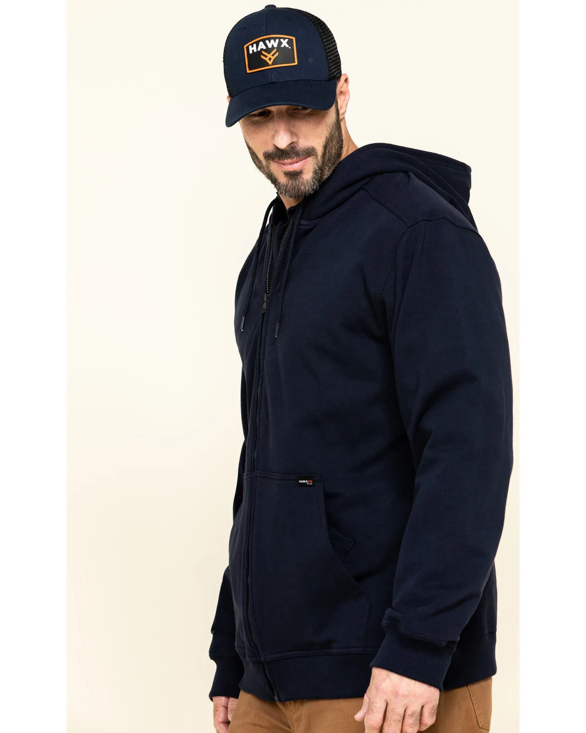 Product Name:  Hawx Men's FR Zip Up Fleece Work Hoodie - Big