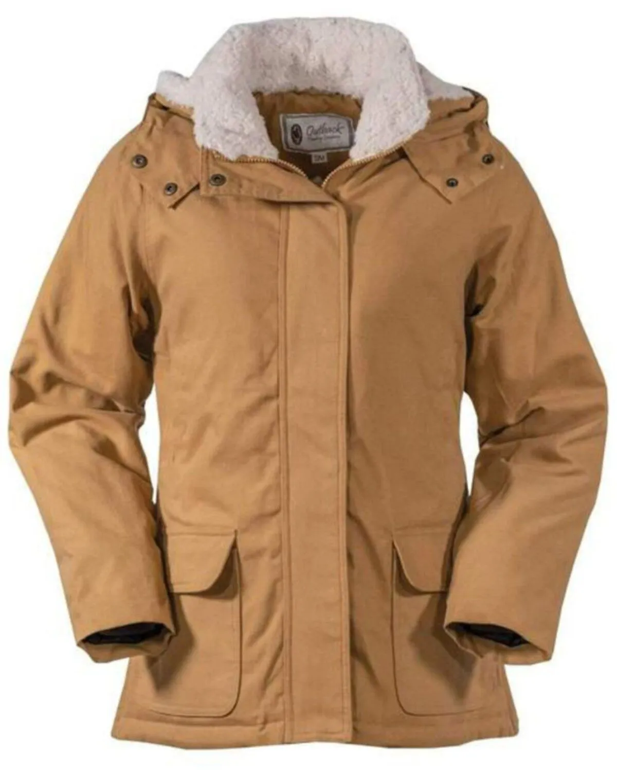 Product Name:  Outback Trading Co Women's Tan Canvas Juniper Fleece Hooded Jacket