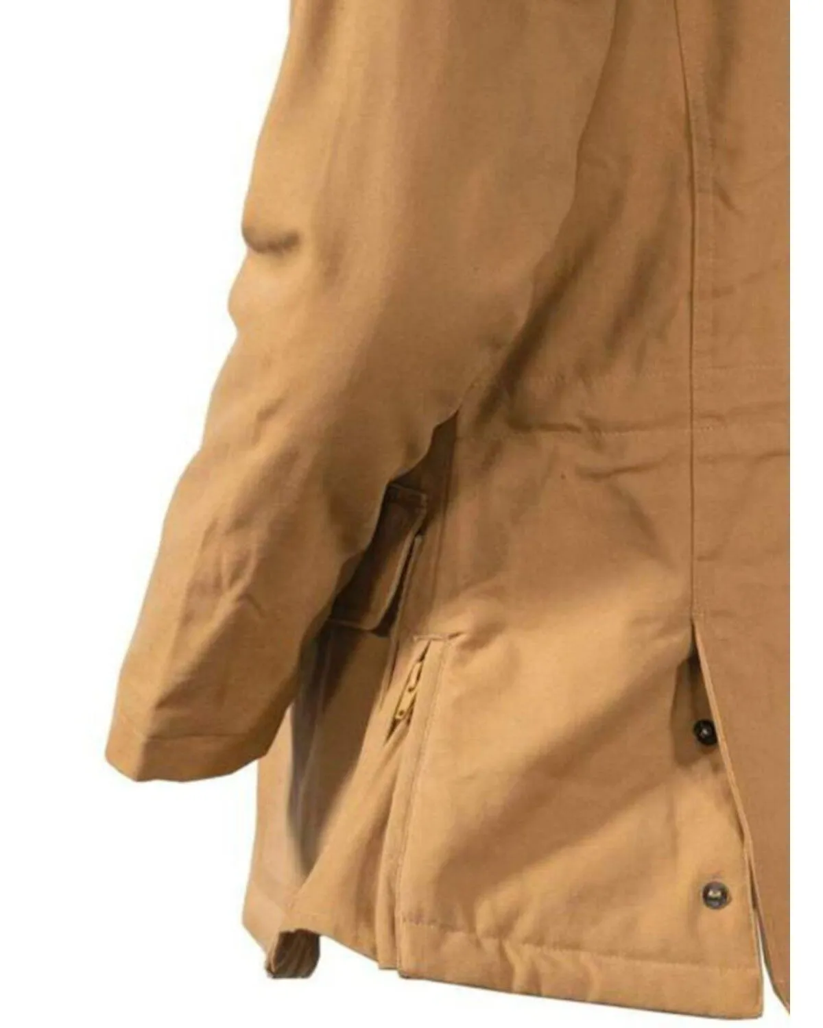 Product Name:  Outback Trading Co Women's Tan Canvas Juniper Fleece Hooded Jacket