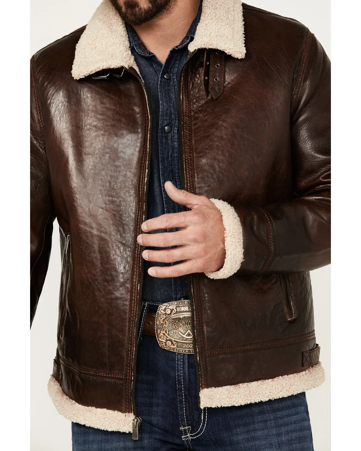 Product Name:  Scully Men's Sherpa Lined Leather Jacket