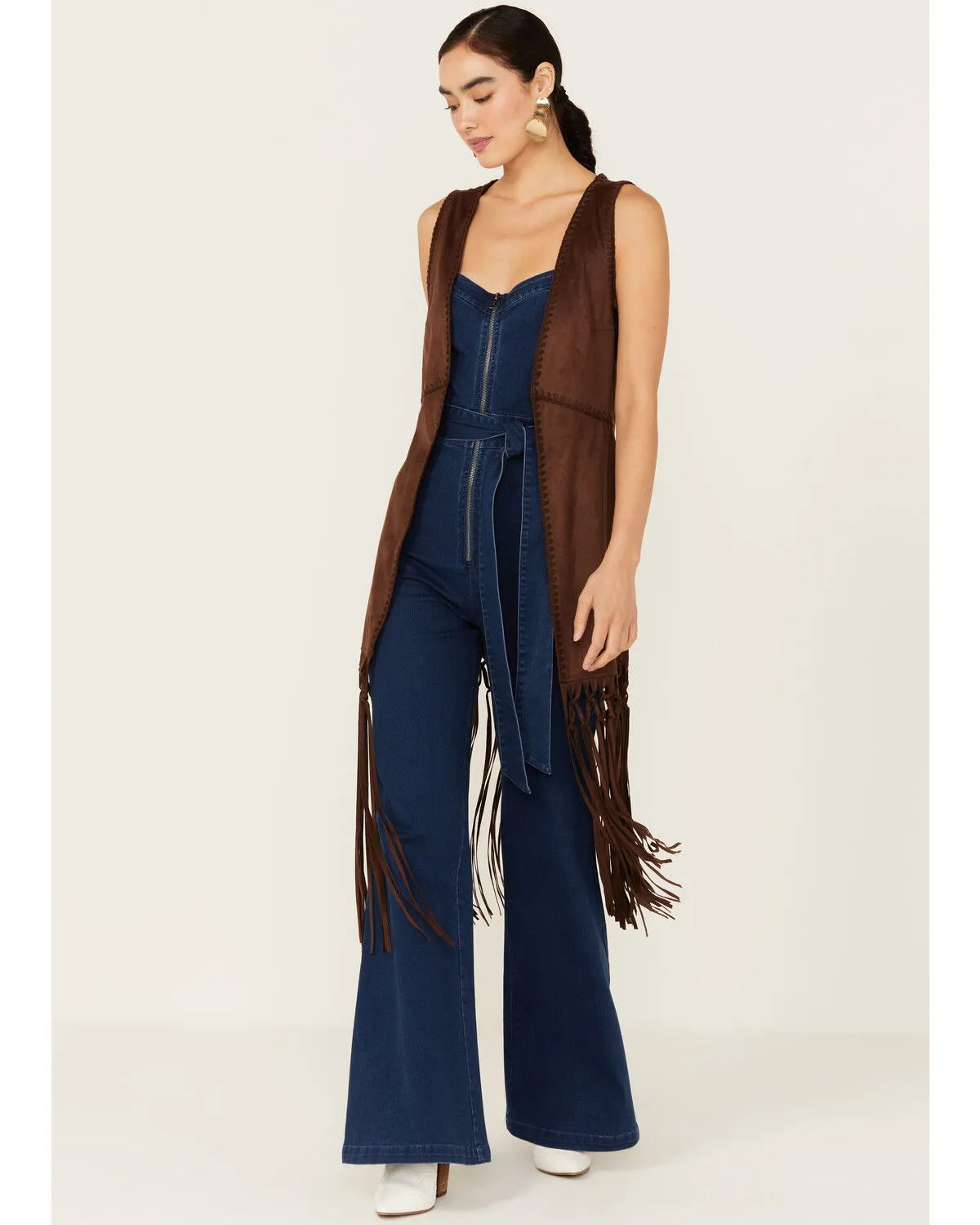 Product Name:  Shyanne Women's Faux Suede Long Fringe Vest