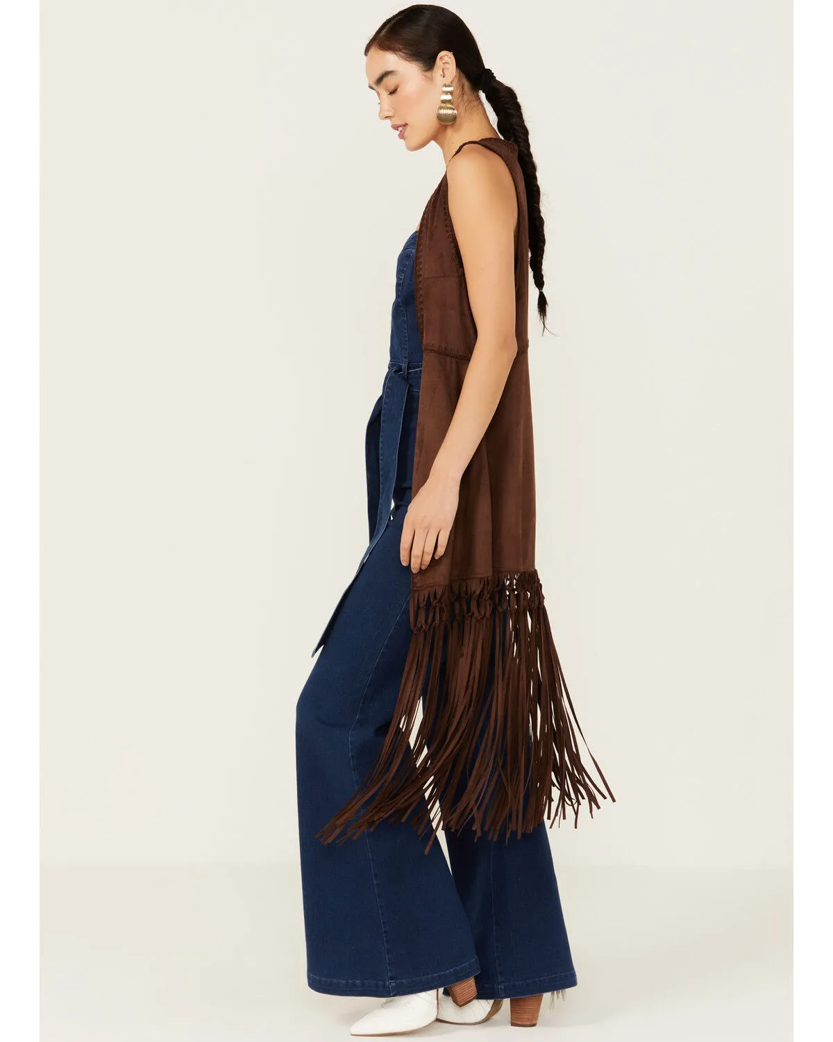 Product Name:  Shyanne Women's Faux Suede Long Fringe Vest